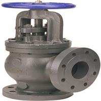 Angle Valve – Steam Stop-Check, Cast Iron