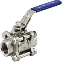Van bi ba mảnh thép không gỉ nối ren NPT