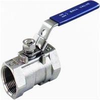 Van bi một mảnh thép không gỉ nối ren NPT
