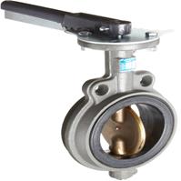 Butterfly Valve - Cast Iron, International, Wafer, Bronze Disc