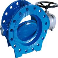 Double flange butterfly valve