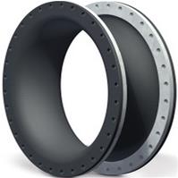Universal expansion joint with one arch facing inward