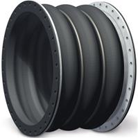 Universal expansion joint with three or more arches