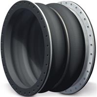 Universal expansion joint with two arches