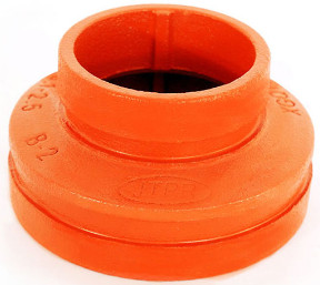 Grooved Giảm đồng tâm rãnh, A536 grade 65, UL/FM