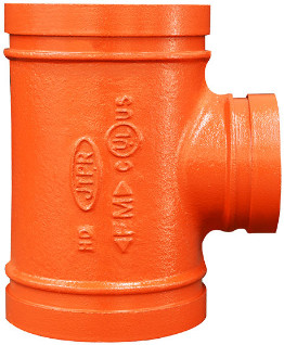 Grooved Tê giảm rãnh, A536 grade 65, UL/FM