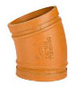 Khuỷu nối rãnh 22.5° Lr, A536 grade 65, UL/FM