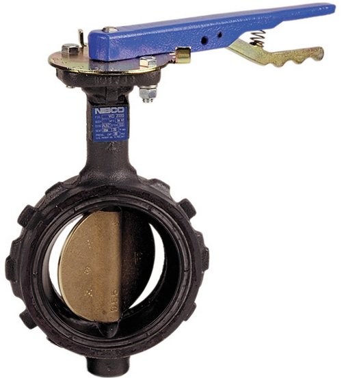Butterfly Valve - Cast Iron, Wafer Type, 200 PSI