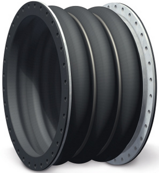 Universal expansion joint with three or more arches
